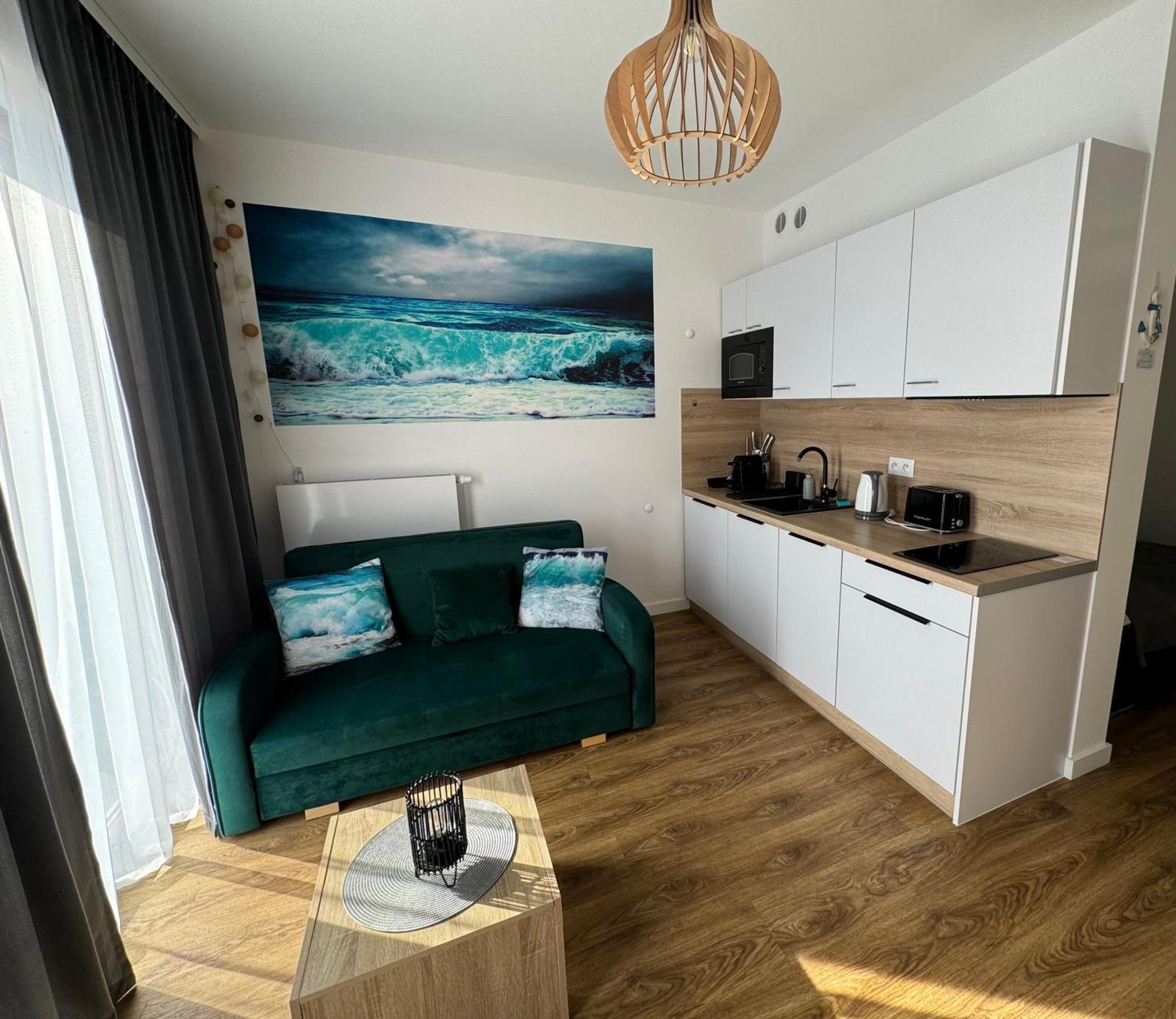 Klimatyzowany Apartament Blue , Sarbinowo Parking Basen エクステリア 写真